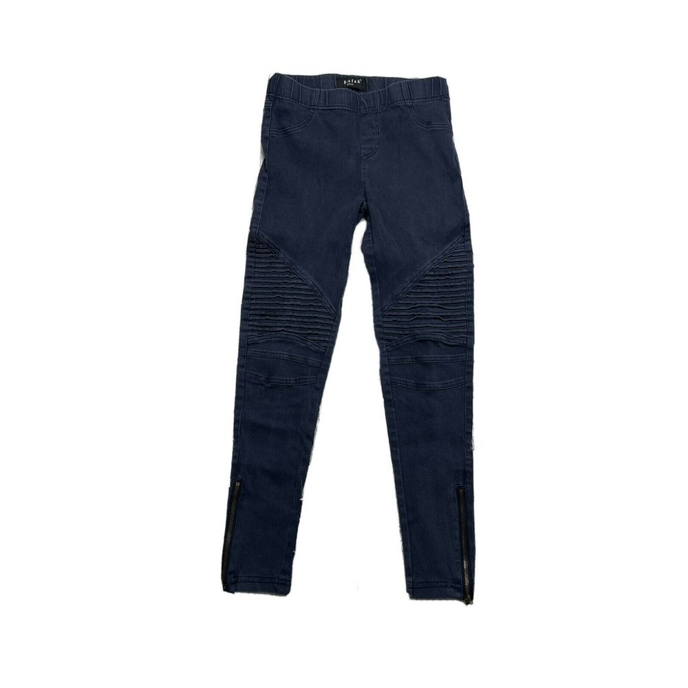 Beulah Small Blue Moto Leggings Jeggings Pants Zip - Picture 2 of 7